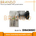 DIN 43650C White Clear Solenoid Coil Connector