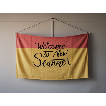 Premium colorful Christmas flag