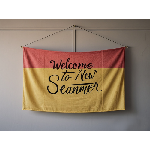 Premium colorful Christmas flag