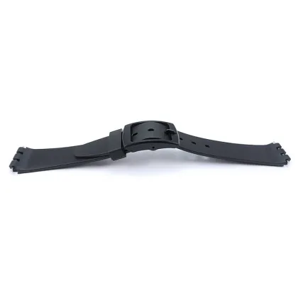Plastic Watch Strap for Man Swatch Black Watch
