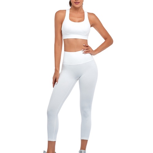 Cross back women fitness yoga sets