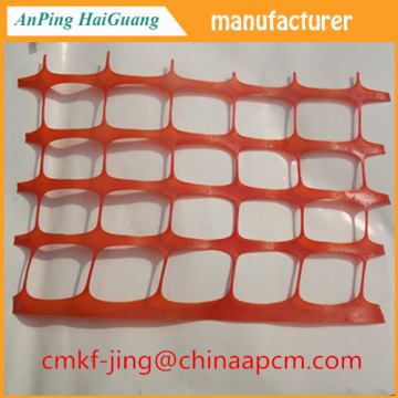 orange plastic HDPE safety fence against ebola