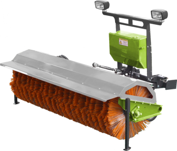 Efficient snow removal sweeper