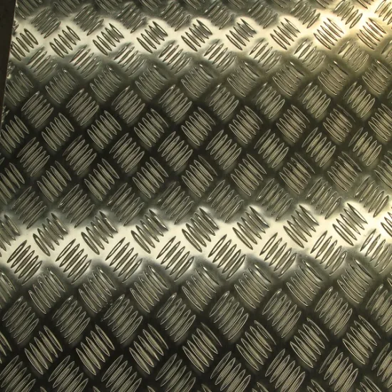 Aluminum Diamond Plate with Two Bar