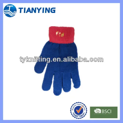 embroidery football fan scarf hat glove sets