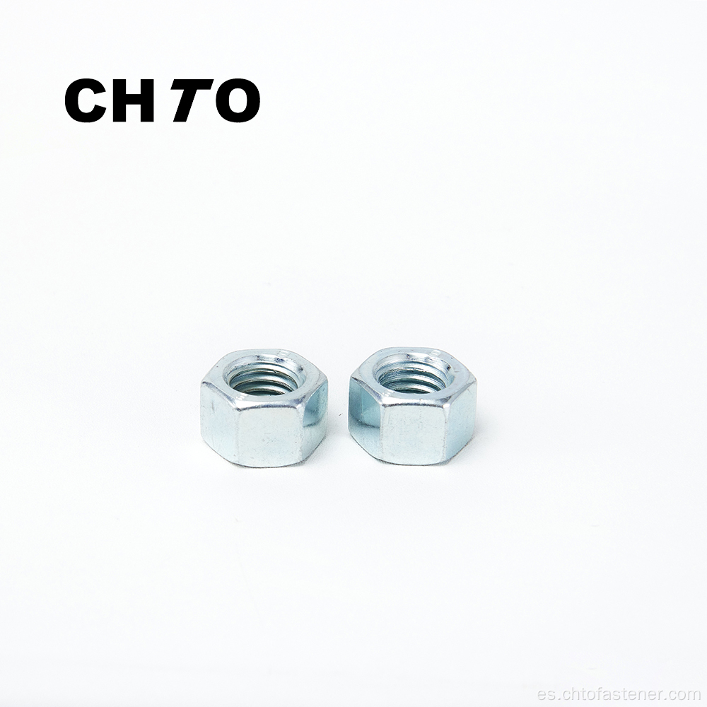 ISO 4033 Grado 8 NUTS HEXAGONALES ZINC chapados en