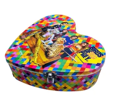 DADI Beautiful Heart Shape Metal Handle Tin Box