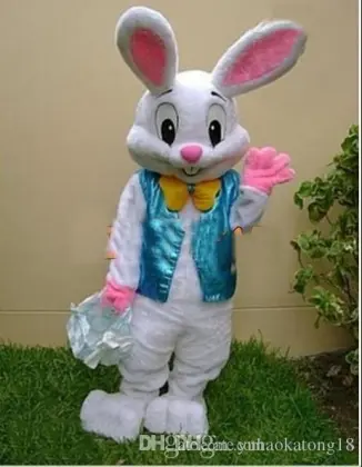 Hot Sale Easter Bunny Bugs Rabbit Mascot Costume Party and Promotion Supply Adult Size
