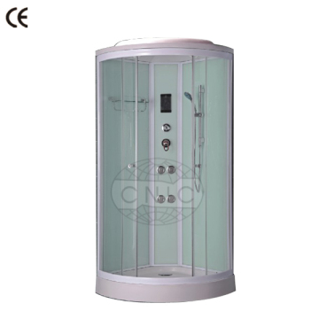 Simple cheap clear glass shower room