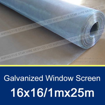 16x16 Galvanized Window Insect Mesh 1x25m