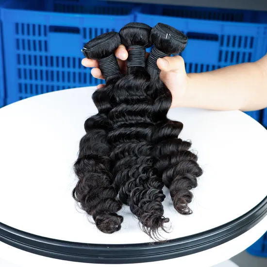 Double Drawn Full Cuticle Mongolian Loose Body Wave Hair Weaving With Top Closure Wholesale Accept Paypal