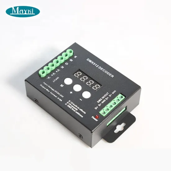 DMX 512 Decoder RGBW 4CH - 192W/384W Controller Receiver with Display