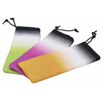 Custom Suede Fabric Eyewear Pouch for Reading Glasses