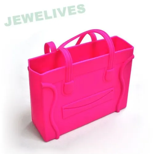 Lfgb Silicone Lady Hand Bag In Square 