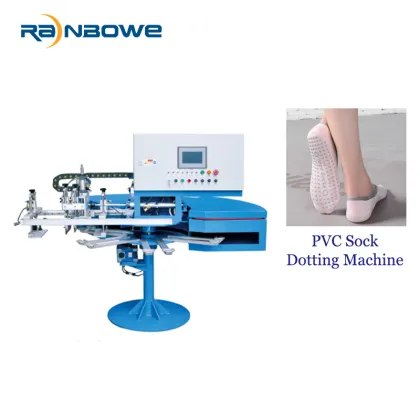 RB-12PS Silicone Sock Dotting Machine with PVC Dotting Function: Precision Textile Embellishment Tool