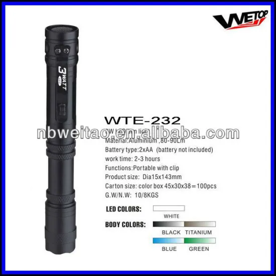 3w super power LED pen light