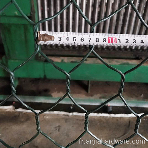 Panier de boîtes à gabion galvanisées en revêtement en PVC à bas prix