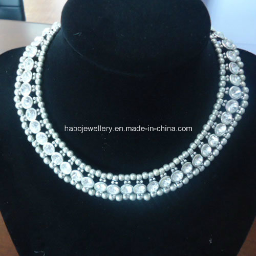 Glory Diamond with Pearl Chain Necklace (XJW13369)