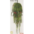 29" Artificial Pea leaf hanging bush