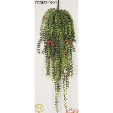 29" Artificial Pea leaf hanging bush
