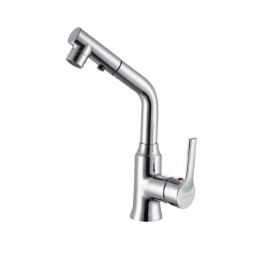 Supporting Chrome Brass Single Handle Pull Out Faucet