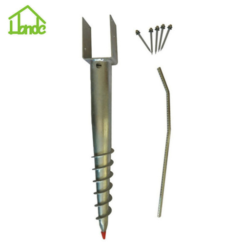 Steel ground screw pole anchor for sale
