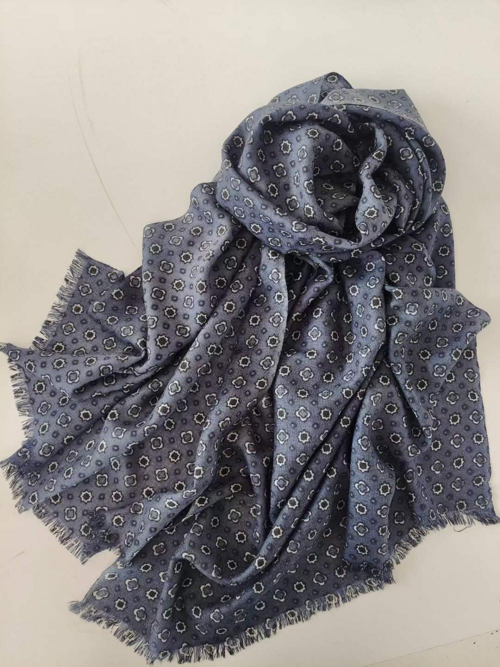 Printed Wool Scarf Msy 412