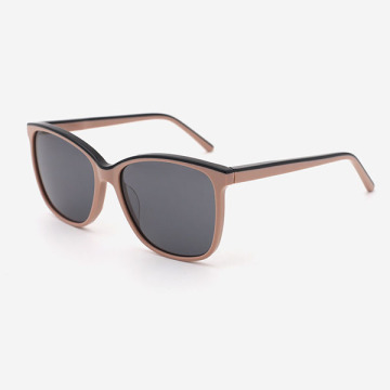 Cat Eye Lamination Acetate Female Sunglasses 23A8098