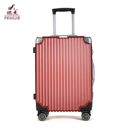 20 inch aluminium travel troli koper bagasi penuh