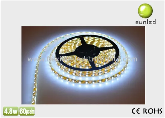 White 3528 / 5050 Flexible Led Strip Lights 4.8w / M