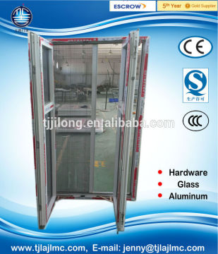 Heavy duty aluminum single/double open door project door