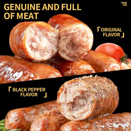 Authentic Chinese Traditional Spicy Sausage with Black Pepper Flavor