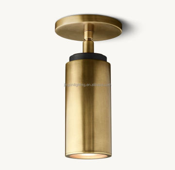 Modern Brass Tube Recessed Ceiling Lamp 110-220V for Restaurant Decor