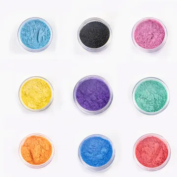 CNMI Mica Powder Pigment - 16 Color Non-Toxic Natural Epoxy Resin Dye for DIY Slime
