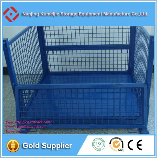 Heavy Duty Stackable Folding Steel Mesh Pallet Box for Sale