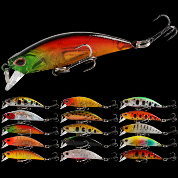 5G Hard Fishing Lures: 3D Eyed Sinking Blank Trout Bait - Minnow Style Leurre Set