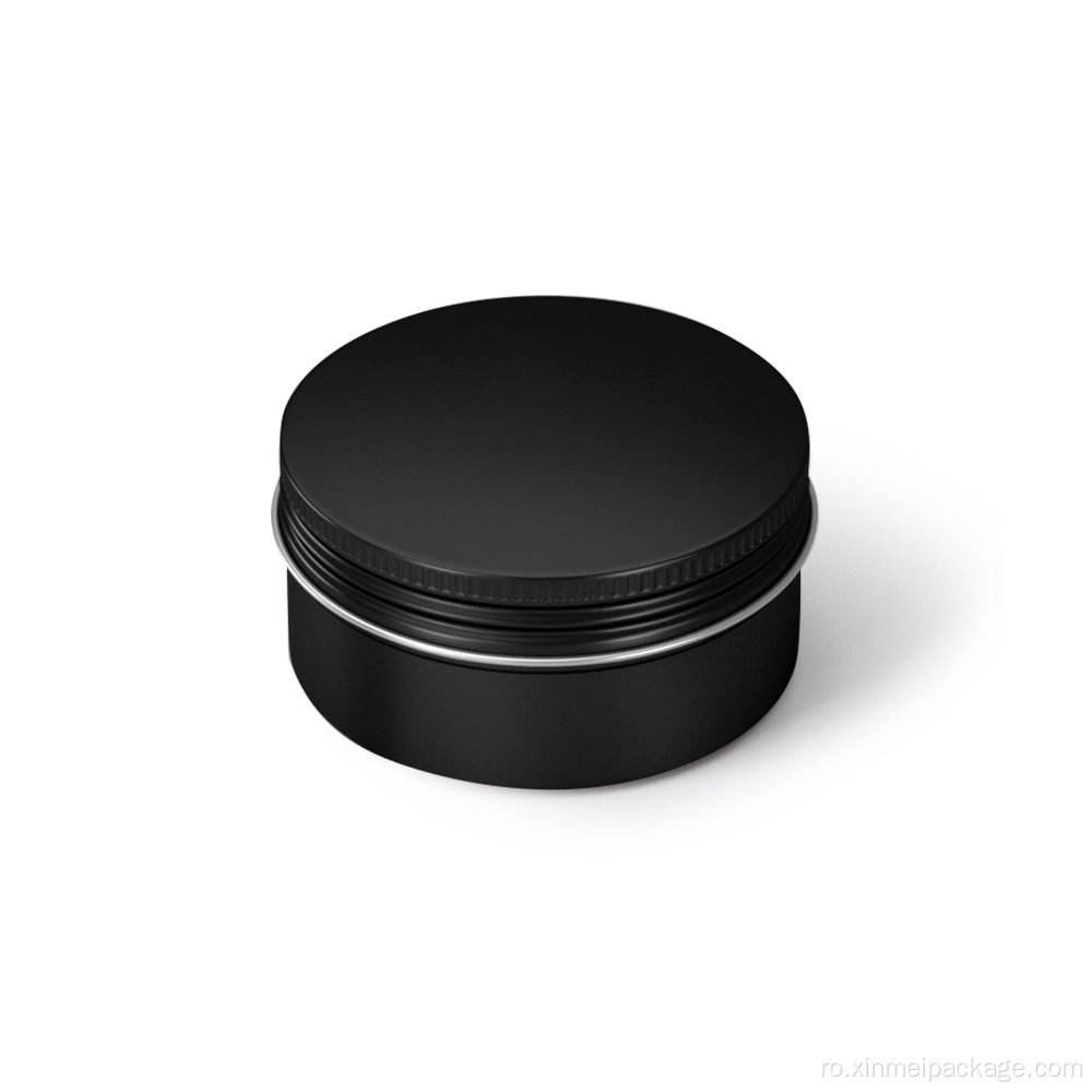 Tin de aluminiu rotund 80 ml pentru cosmetice cu balsam de buze