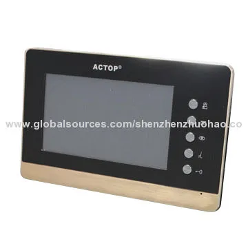 TCP/IP Handsfree Touchscreen Video Doorphone for Building, 12V Voltage