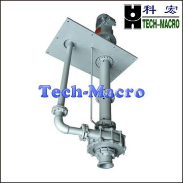 Vertical sump slurry pump for agricultural field irrigation
