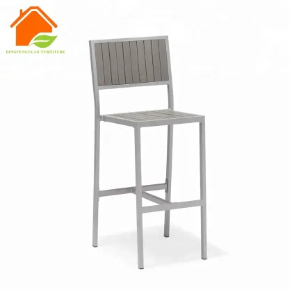 Plastic Wood Aluminium Outdoor Garden Bar Furniture Sets: Chair and High Table