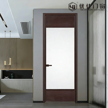 省スペースの単一パネルすりガラス製スイングドア