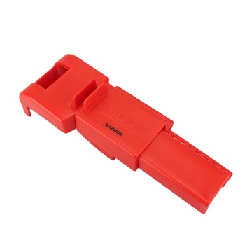 Bozzys Safety Butterfly Valve Lockout Device - Red Polypropylene PP untuk Lockout -Tagout Injap Industri