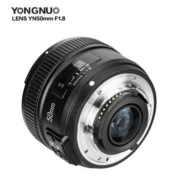 Yongnuo yn50mm f1.8ニコンDSLRカメラ用の大きな口径オートフォーカスレンズ