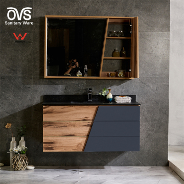 Modern Floating Wooden Bathroom Vanity with OVS Watermark Australia Shower Cabinet and Sink