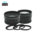49-58mm 0.45x Geniş Açı Lens+2.5x telefoto Kamera Lensi