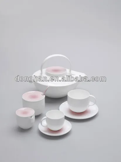 2015 new 7 pcs drinkware porcelain Chinese Kongfu tea sets with spoon and saucers