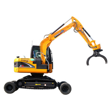 8-10 Tonnen Mini-Bagger mit Rad- und Crawler 2-in-1-Bagger-Reifen-Rad-Bagger-CE EPA