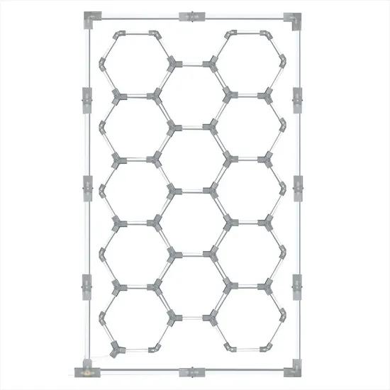 LED Hexagonal Grid Honeycomb Lighting Solutions for Multi-Functional Spaces: Gyms, Stadiums, Cafes, Dance Rooms, Parties, Garages, Offices, Leisure Areas, Supermarkets