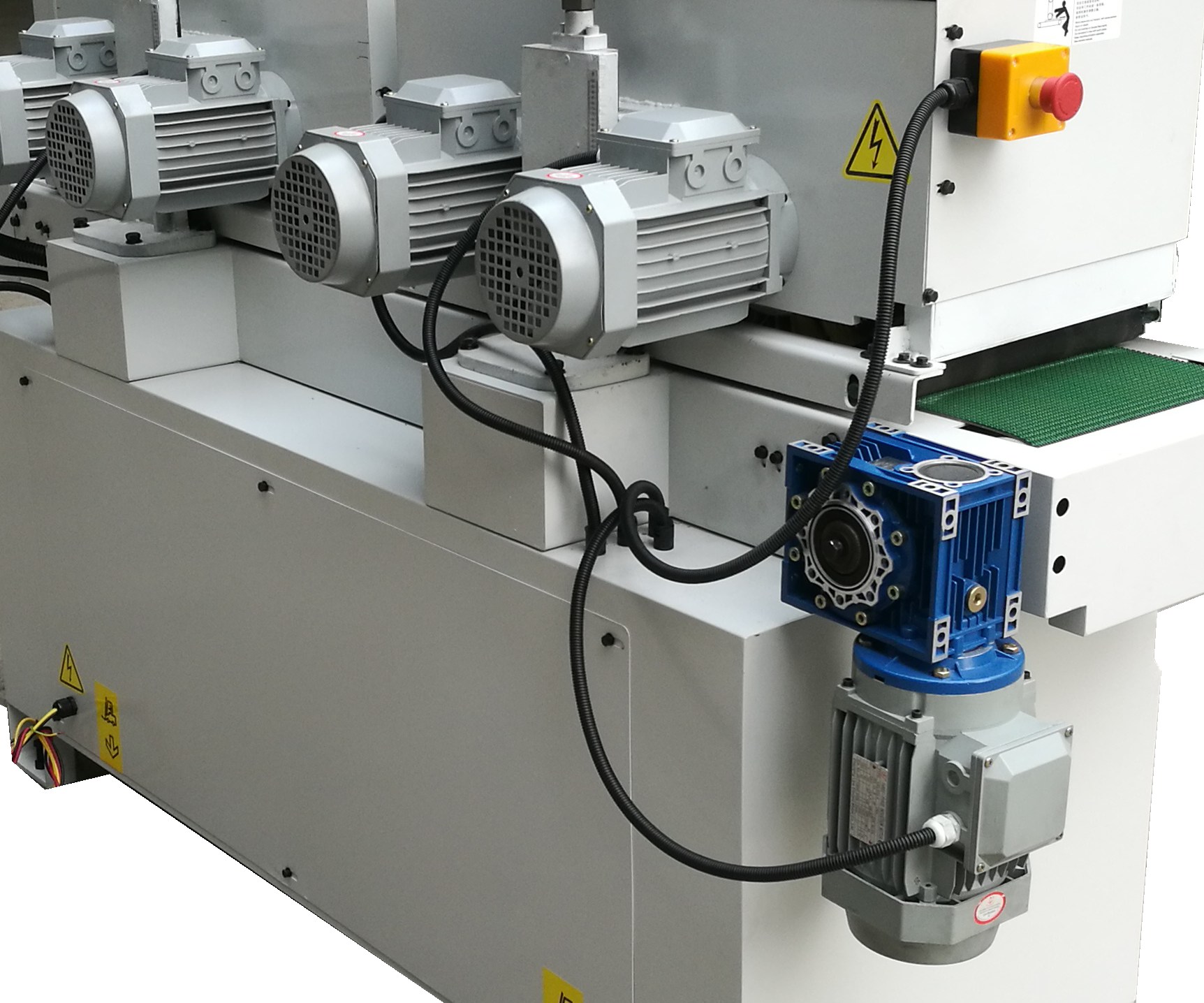 Narrow-material brush sanding machine