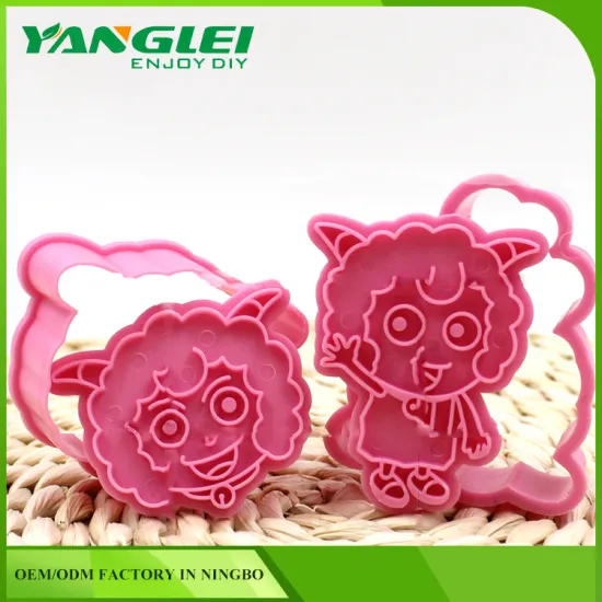 plastic 3d sheep plastic cookie cutter